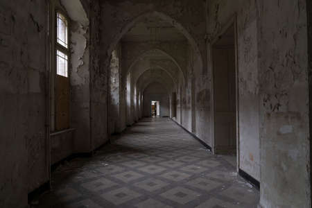 Valkenburg- February 6 2022. The St. Joseph Monastery was built in 1893 by Jesuits. Other residents were the Gestapo in WW2 and elderly nuns from 1961-1985. Now it's empty and decaying for years.のeditorial素材