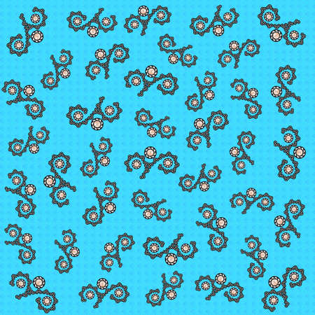 Asymmetric pattern with pearls use.の写真素材