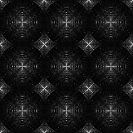 The beautiful steel geometrical background consisting of bound rhombuses.の写真素材