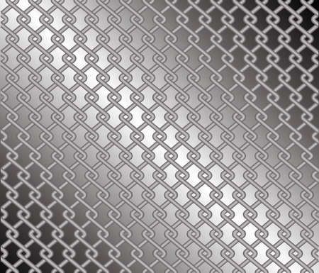Mesh fence against a grey diagonal gradient のイラスト素材