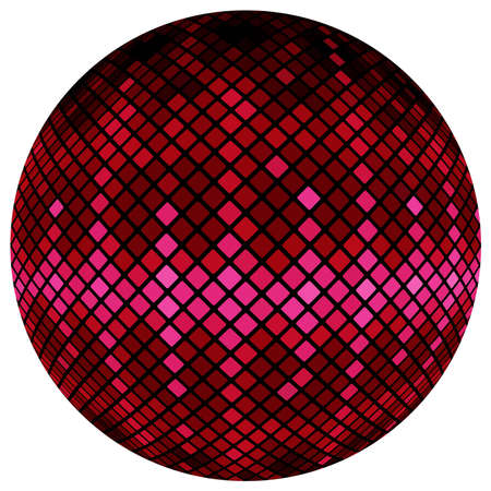 Pink mosaic ballのイラスト素材
