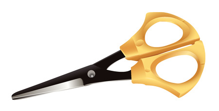 Graceful scissors for needlework - a close up.の写真素材