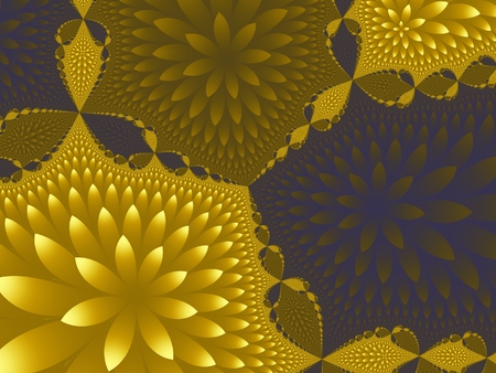 Yellow dried flowersの写真素材
