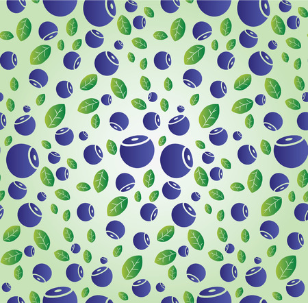 Seamless background with blueberriesのイラスト素材