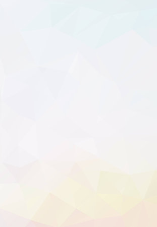 Abstract polygonal background. Stylized landscape, sunrise in the snowy mountains.のイラスト素材