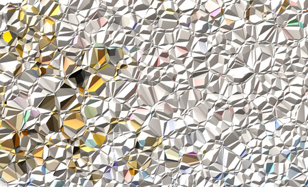 Beautiful background with crumpled foil and colorful elements.の写真素材