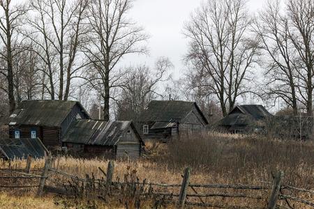 Russian village Paltsevoの写真素材