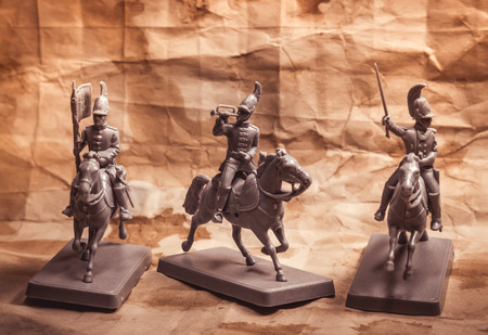 Figures of soldiers, Russian dragoonの写真素材