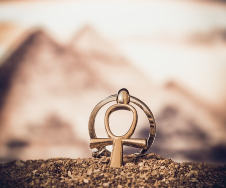 Egyptian Cross Ankhの写真素材