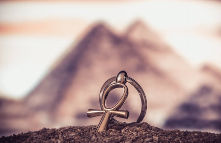 Egyptian Cross Ankhの写真素材