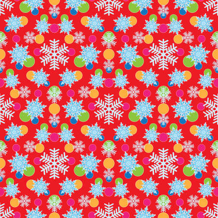 Seamless background with snowflakes
