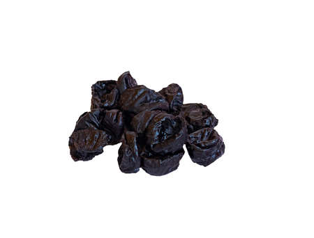 prunes isolate on a white background copy spaceの写真素材