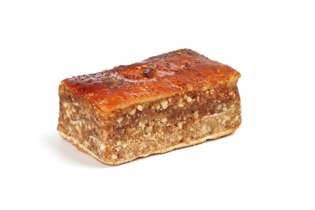 Baklava isolated on a white background の写真素材