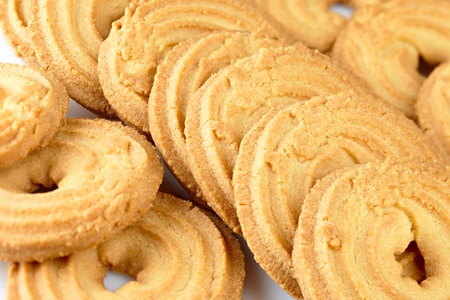 background of the sugar cookie closeupの写真素材