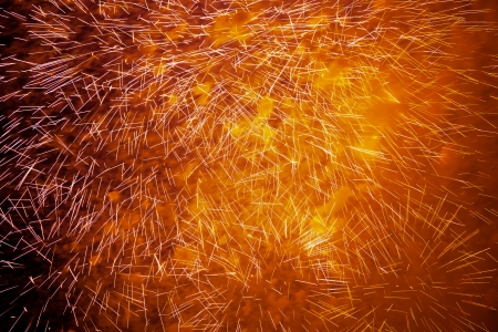 Fireworks on the dark sky during the night of the feast.
の写真素材