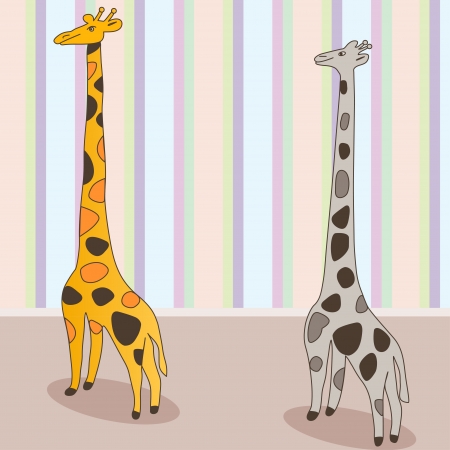 giraffeのイラスト素材