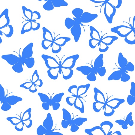 butterfly seamlessのイラスト素材