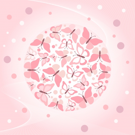 Flowers and butterflies . Vector Illustration.のイラスト素材