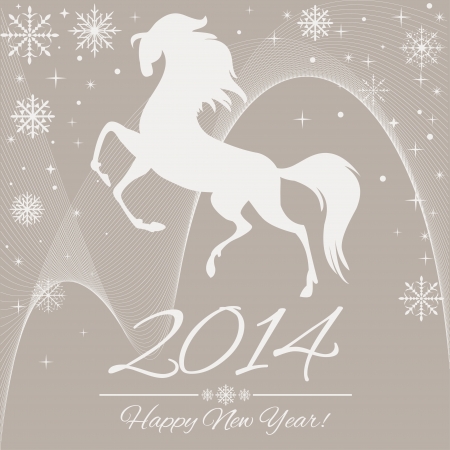 New Year symbol of horse - Illustration, vectorのイラスト素材