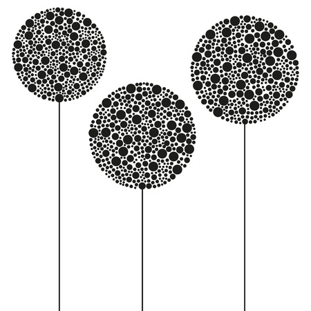 abstract plant - vector illustrationのイラスト素材