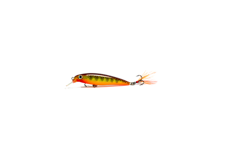 Fishing gear on white background. Popper for fishing isolated.の写真素材