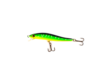 Fishing lures, isolated on white background. Vobler for fishing.の写真素材