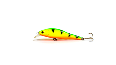 Fishing gear on white background. Popper for fishing isolated.の写真素材