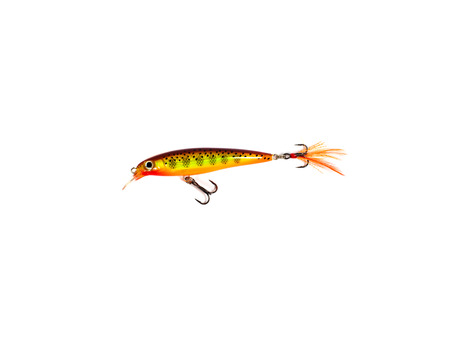 Fishing gear on white background. Popper for fishing isolated.の写真素材