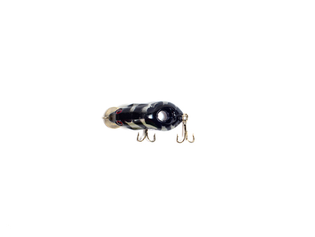 Fishing gear on white background. Popper for fishing isolated.の写真素材