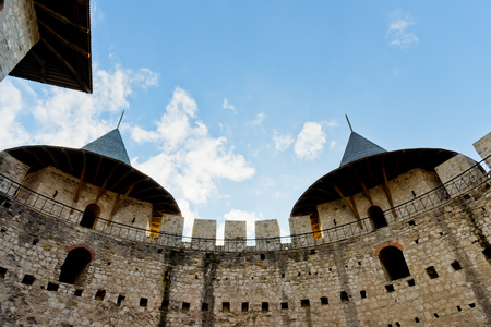 View of medieval fort in Soroca, Republic of Moldova.の写真素材