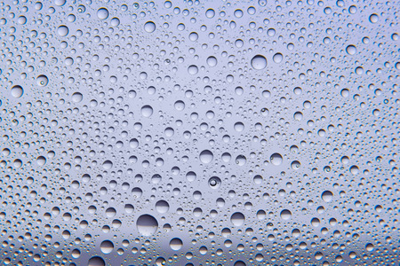 White water drops on glass. Background.の写真素材