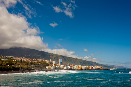A view of the urban development on the ocean. Canary Islands.の写真素材
