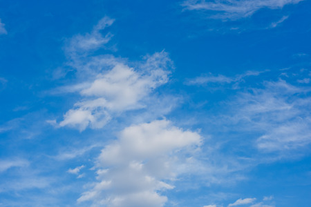 Blue sky background with clouds. Wallpaper.の写真素材