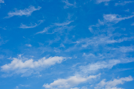 Blue sky background with clouds. Wallpaper.の写真素材