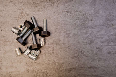 Assembly kit for furniture. close-up.
