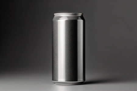 Empty beverage aluminum can with copy space for text. Generative AIの素材