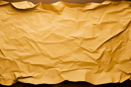 Crumpled Brown paper abstract shape background with space paper for text. Generative AIの素材
