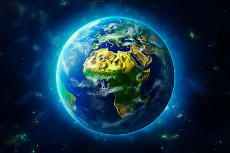 Planet earth background. Generative AIの素材