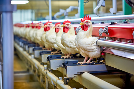Robotic feed conveyor on the farm.の素材