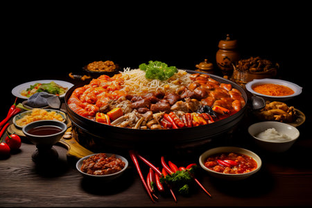 Ho-go. Traditional Chinese dishes.の素材