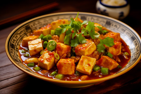 Tofu Ma Po. Traditional Chinese dishes.の素材