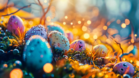 Easter card. Easter theme.の素材