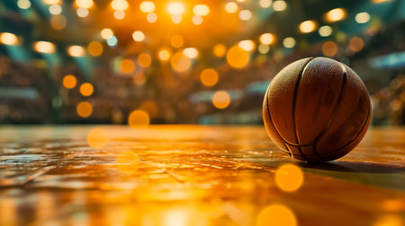 Basketball on the playground. Close-up.の素材