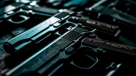 A picture of arms trafficking.の素材