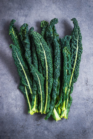 Kale cabbage leaves directly.の写真素材