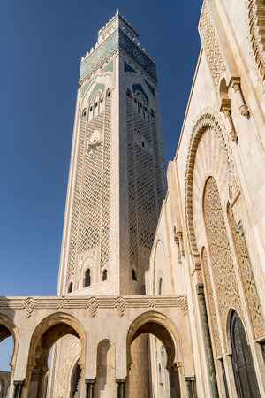 mosque on a Sunny day on the Atlantic coast in an Arab cityの写真素材