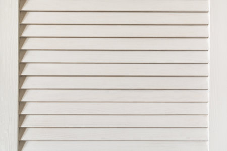 White wooden blindsの写真素材