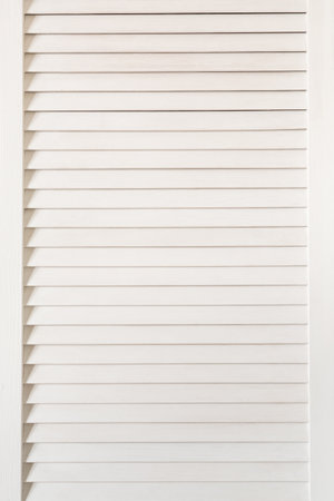 White wooden blindsの写真素材