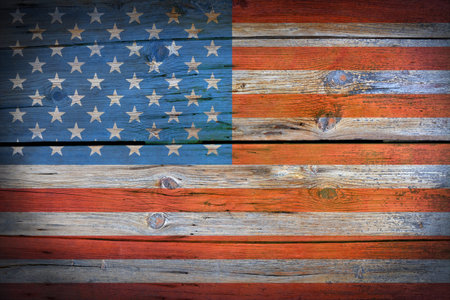 Abstract american patriotic background-flag themeの写真素材