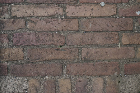 texture of old brick wallの写真素材